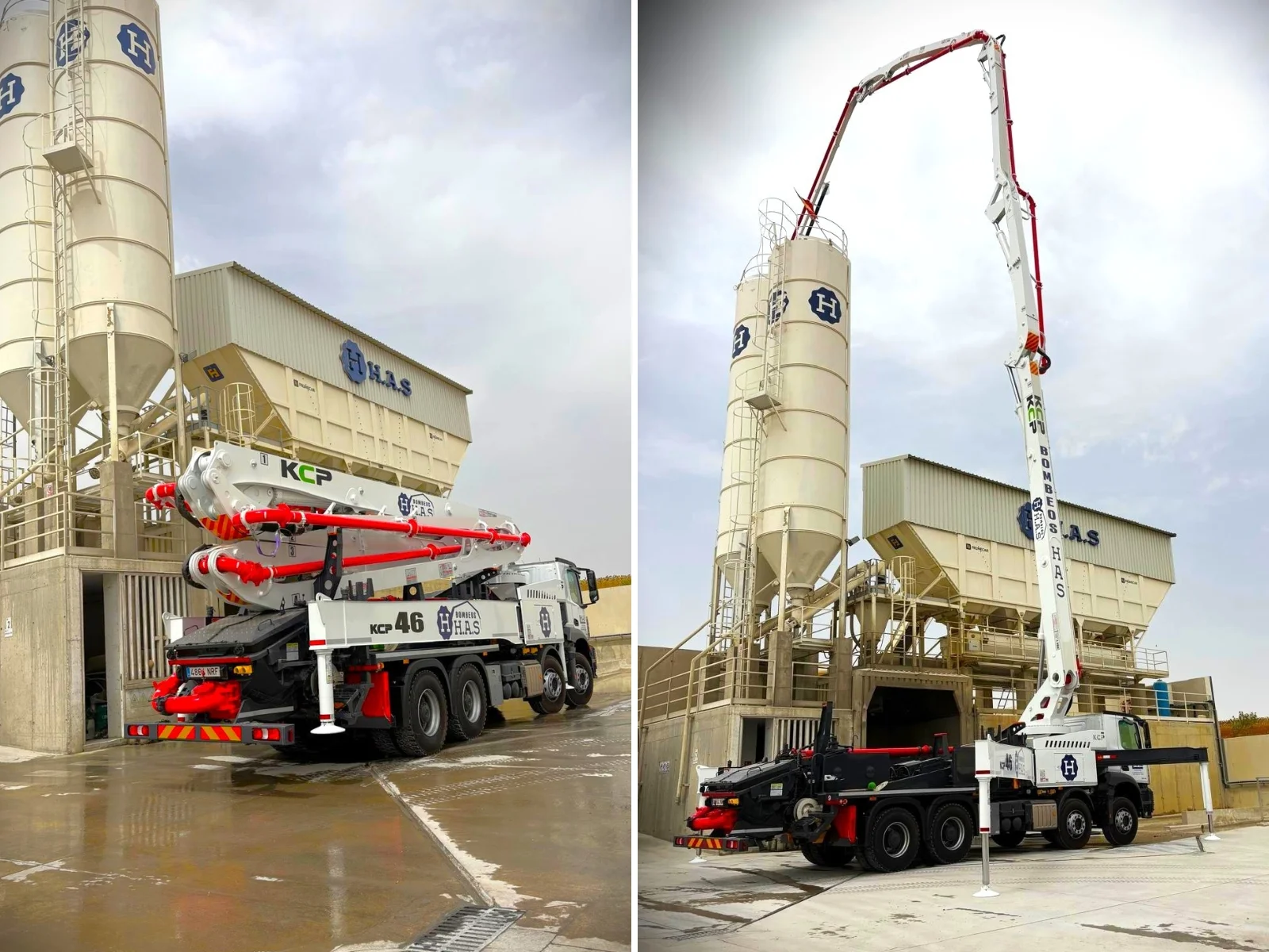 Camión bomba KCP 46 y Mercedes-Benz 3246 HAS